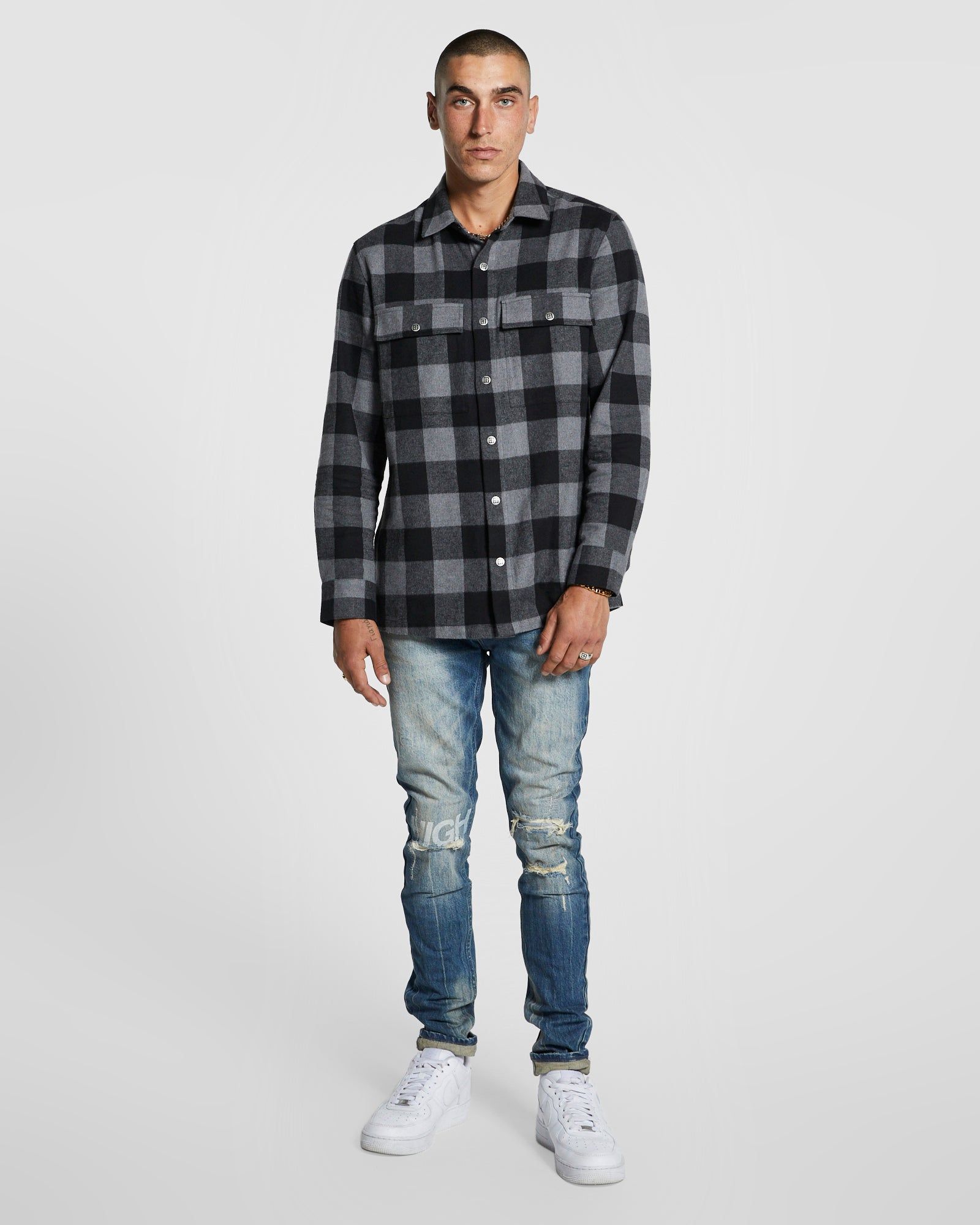 GENERATOR LS SHIRT GREY sold by Ksubi product image thumbnail 2