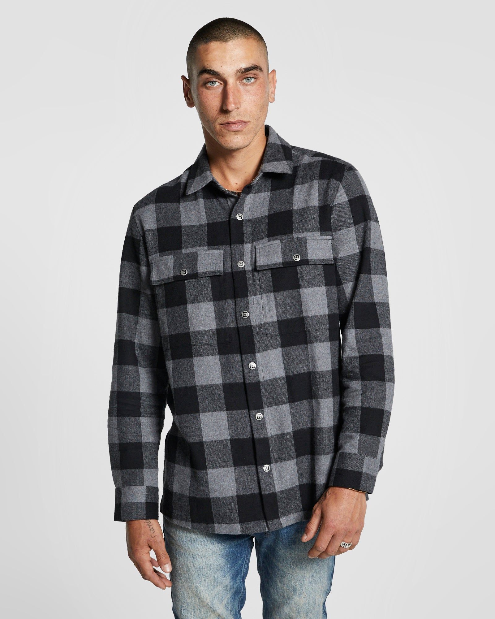 GENERATOR LS SHIRT GREY sold by Ksubi