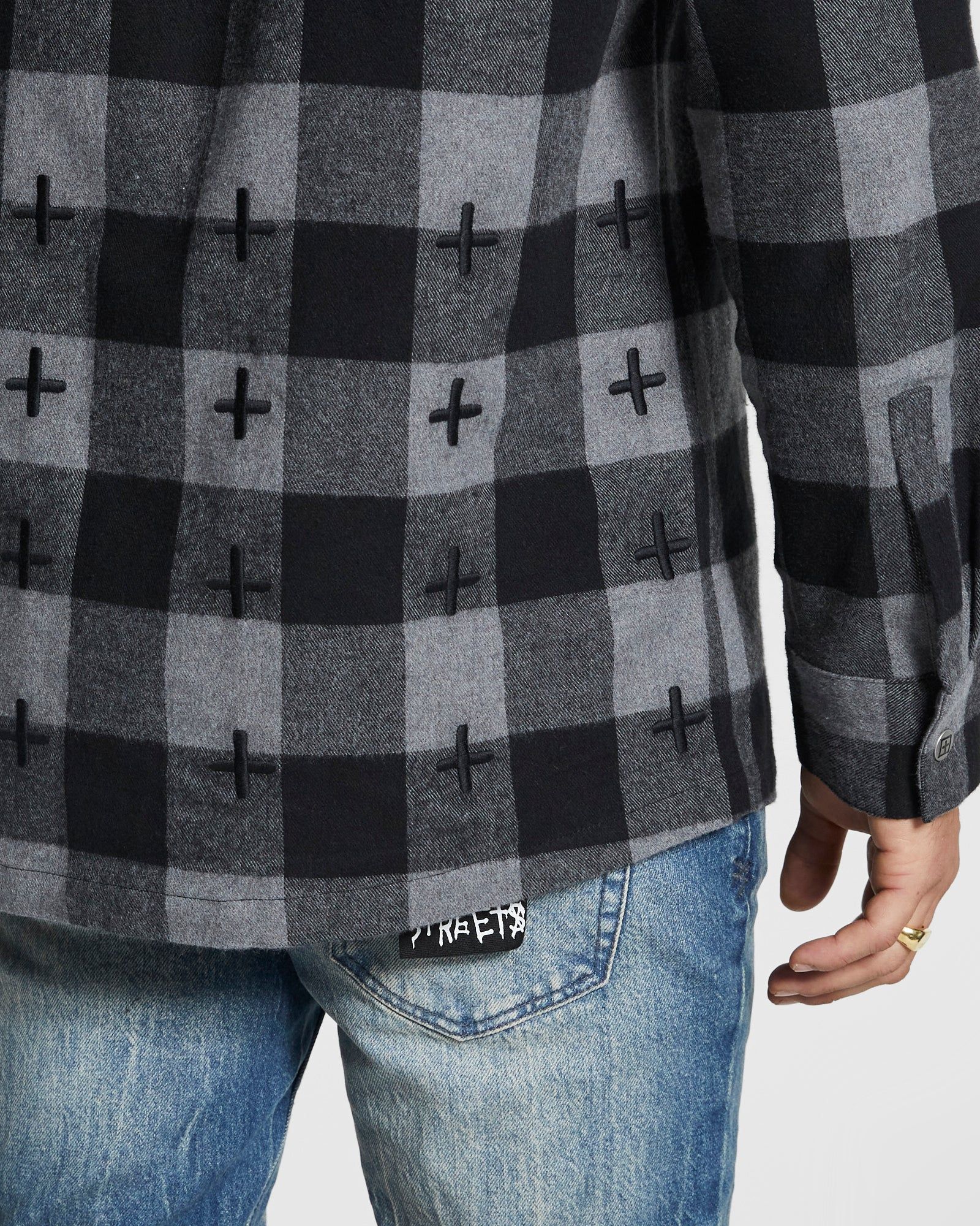 GENERATOR LS SHIRT GREY sold by Ksubi product image thumbnail 4