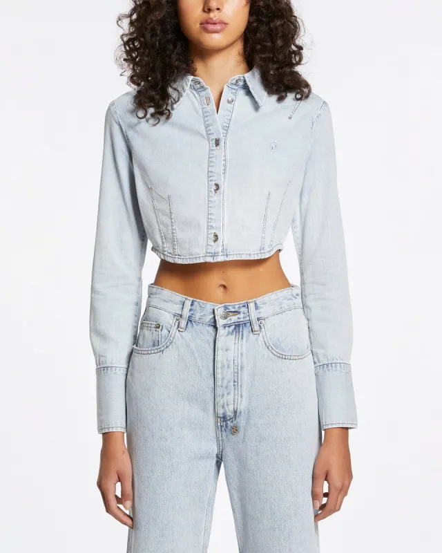 TUCKED CROP SHIRT MUSE sold by Ksubi