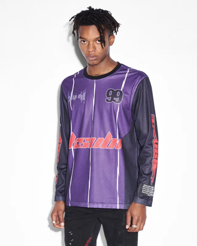 ASAP TYY MOTO JERSEY PURPLE sold by Ksubi