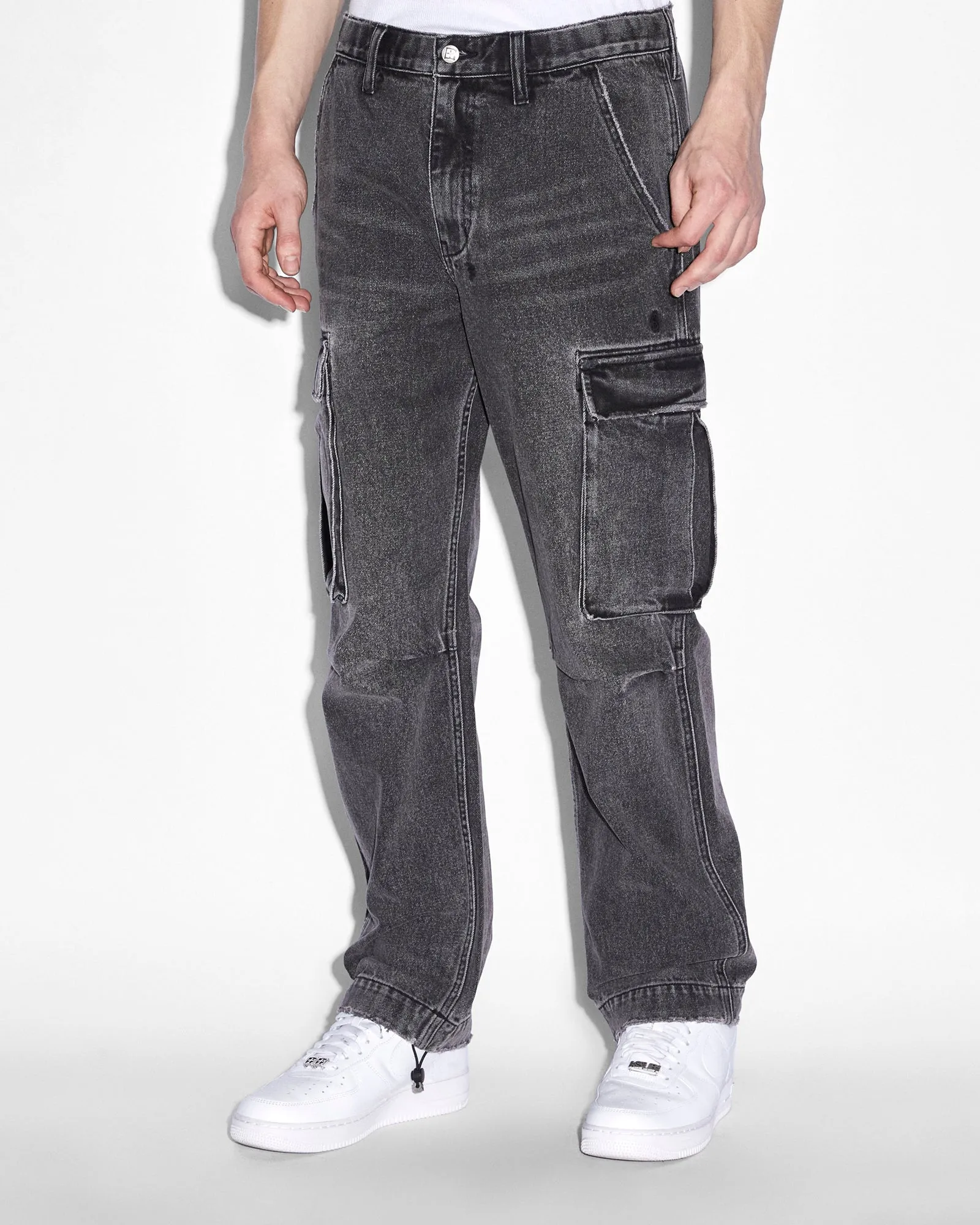 RIOT CARGO PANT ANGST BLACK sold by Ksubi