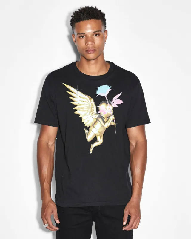 TOKEN KASH SS TEE JET BLACK sold by Ksubi