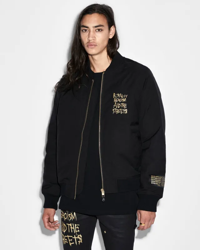KSUBI 23 BOMBER JACKET JET BLACK sold by Ksubi