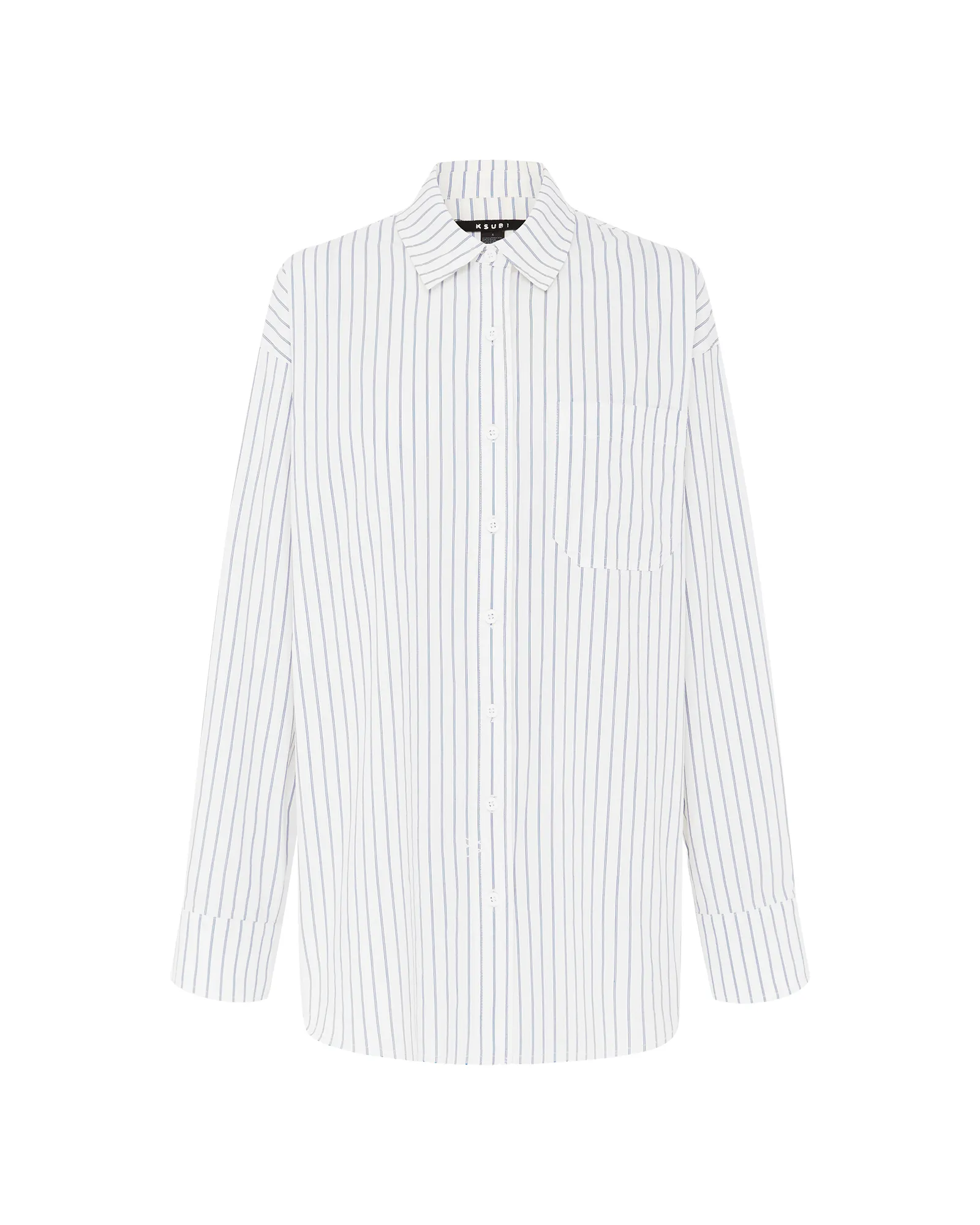 OVERSIZED SHIRT BLUE STRIPE sold by Ksubi product image thumbnail 5