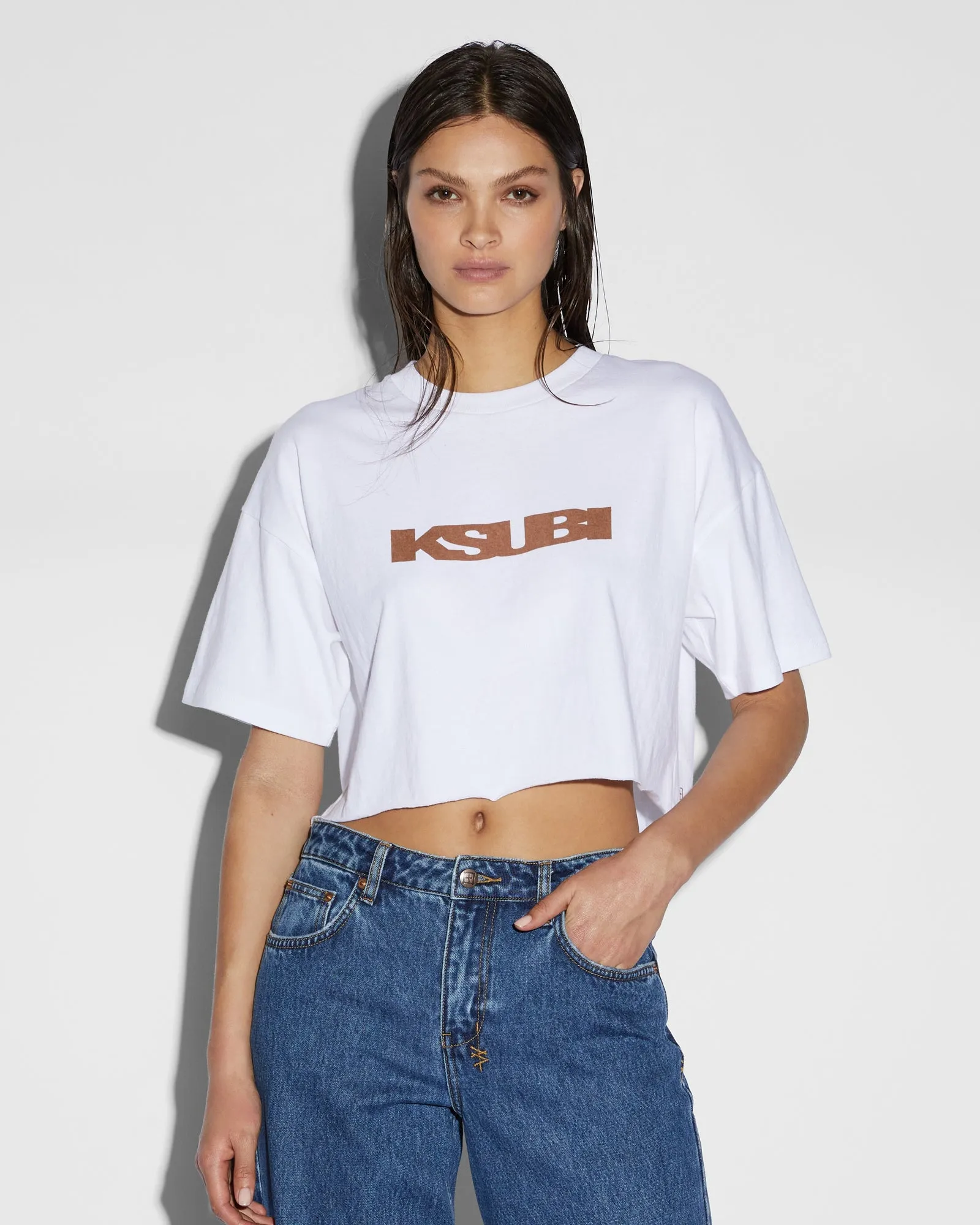 SOTT TAN OH G CROP SS TEE WHITE sold by Ksubi product image thumbnail 4