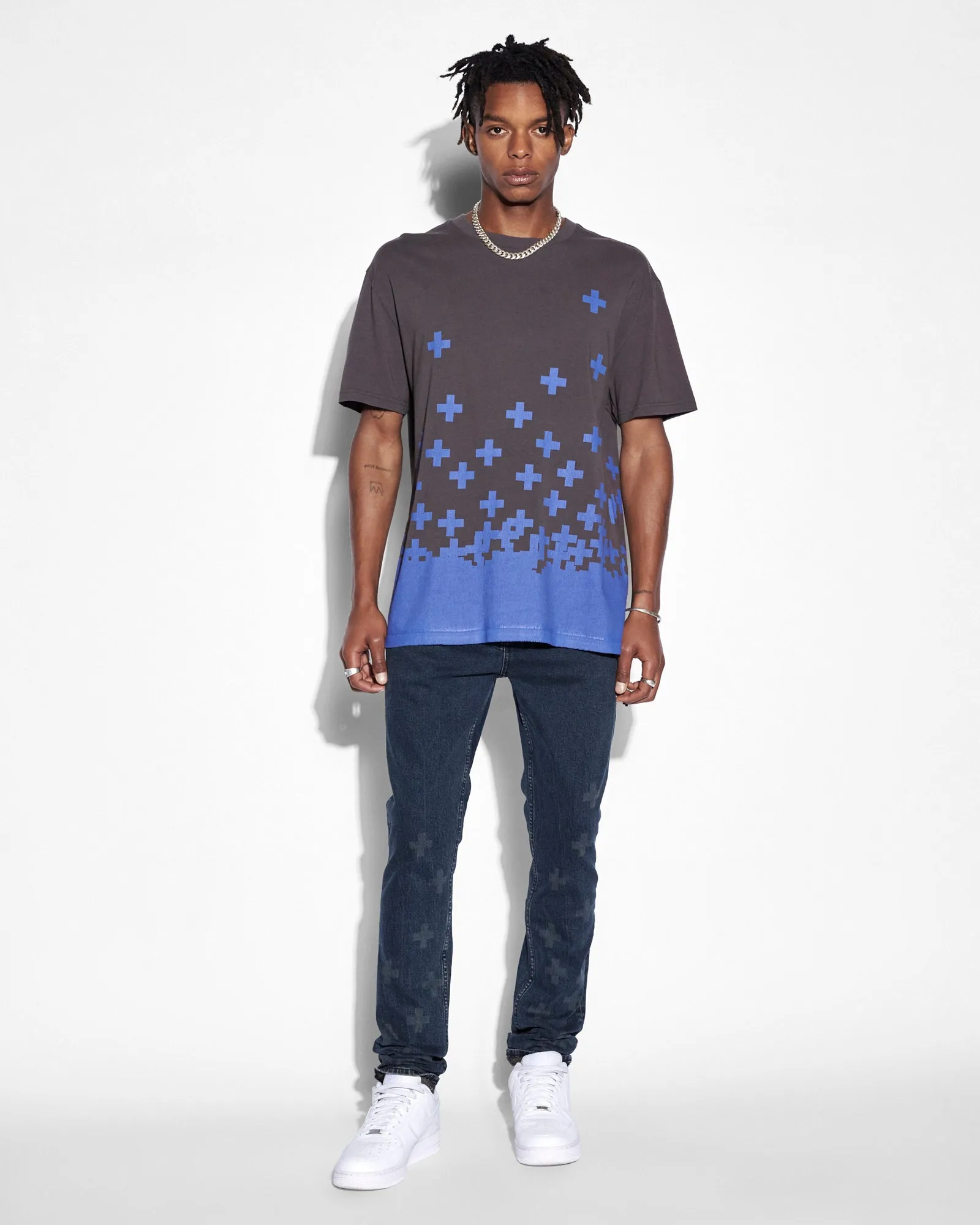 NIGHT SWIM BIGGIE SS TEE FADED BLACK sold by Ksubi product image thumbnail 3
