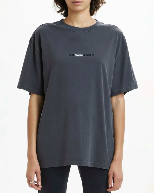 DREAM OH G SS TEE FADED BLACK sold by Ksubi