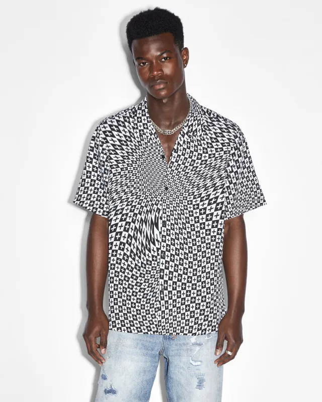 CHECK OUT RESORT SS SHIRT BLACK sold by Ksubi