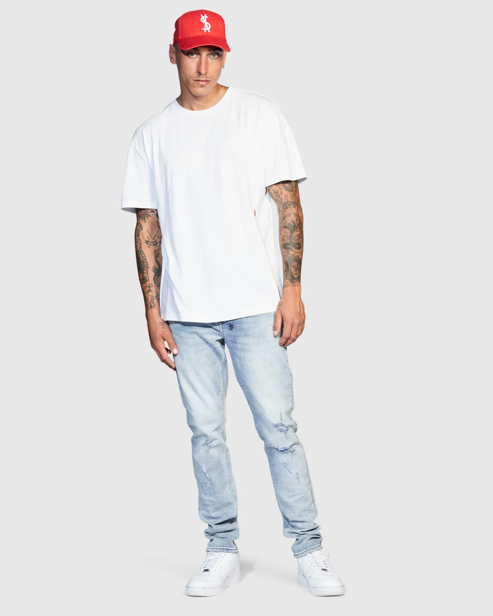 4X4 BIGGIE SS TEE WHITE/RED sold by Ksubi product image thumbnail 5