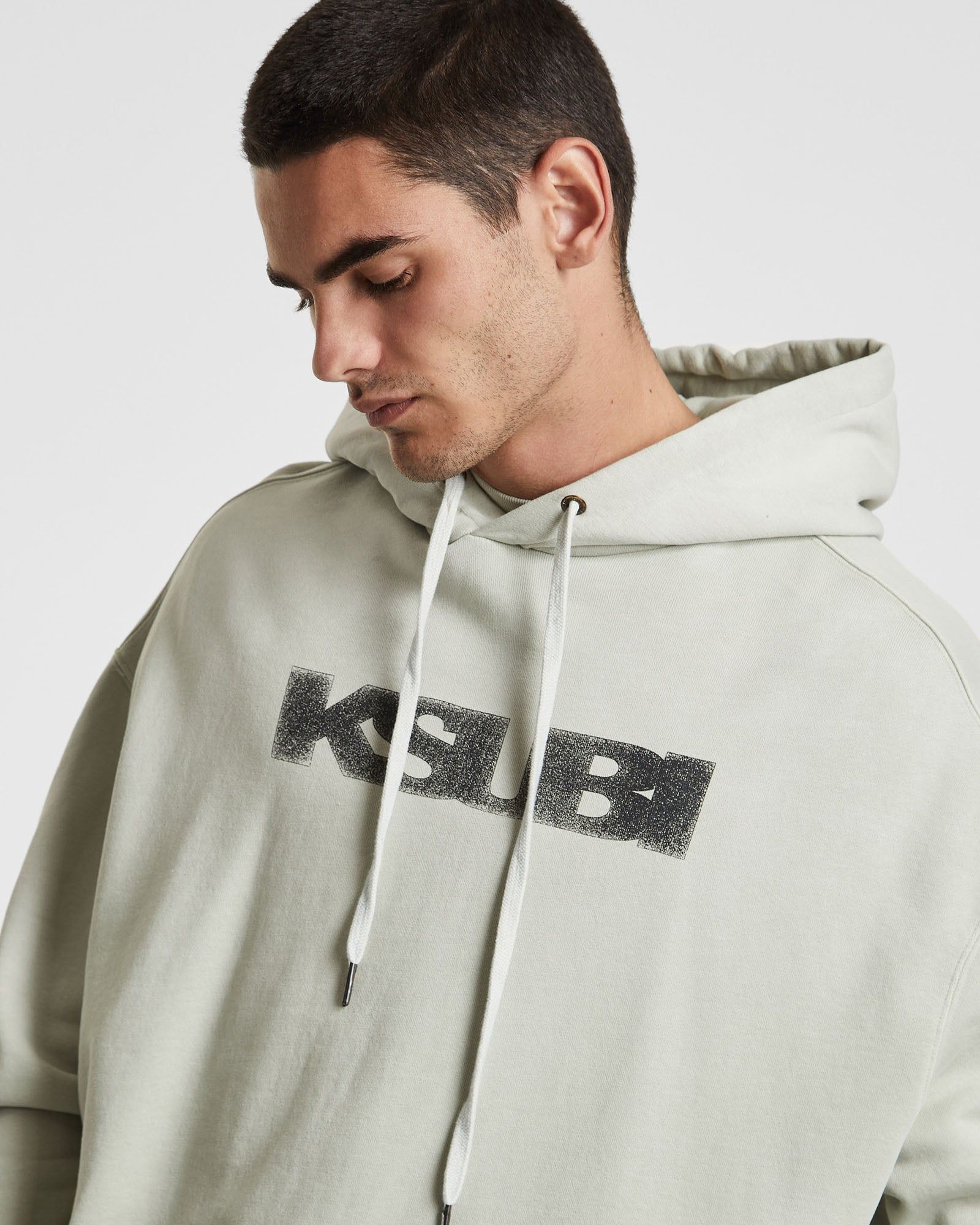 SIGN OF THE TIMES BIGGIE HOODIE FADED SURPLUS sold by Ksubi product image thumbnail 4