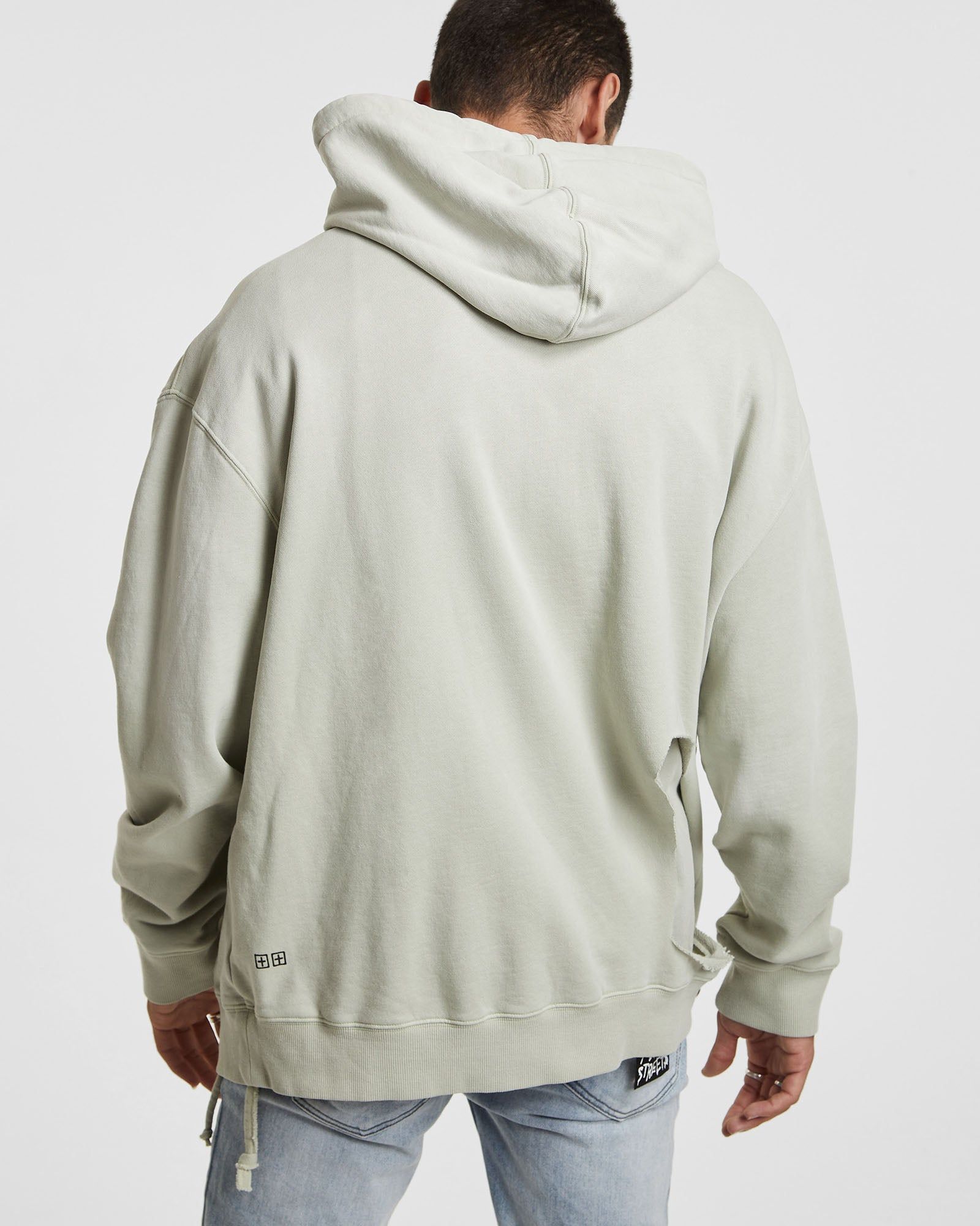 SIGN OF THE TIMES BIGGIE HOODIE FADED SURPLUS sold by Ksubi product image thumbnail 3