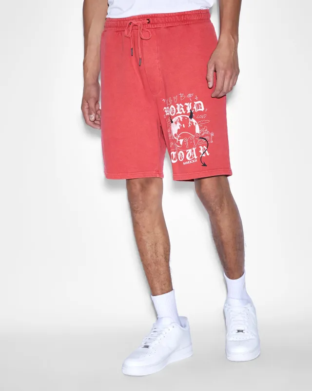 DEVIL TRAK SHORT CHILI sold by Ksubi