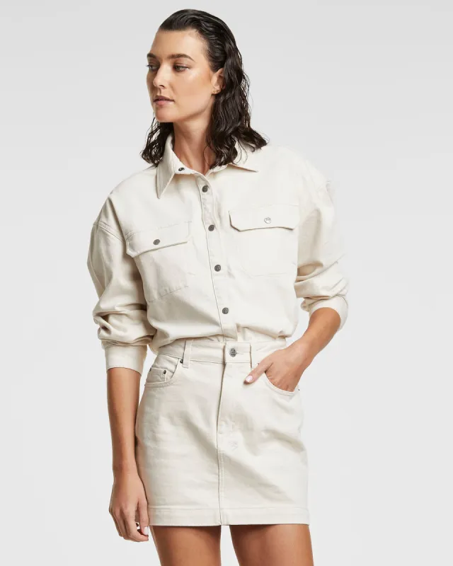 RELAXO SHIRT ECRU sold by Ksubi