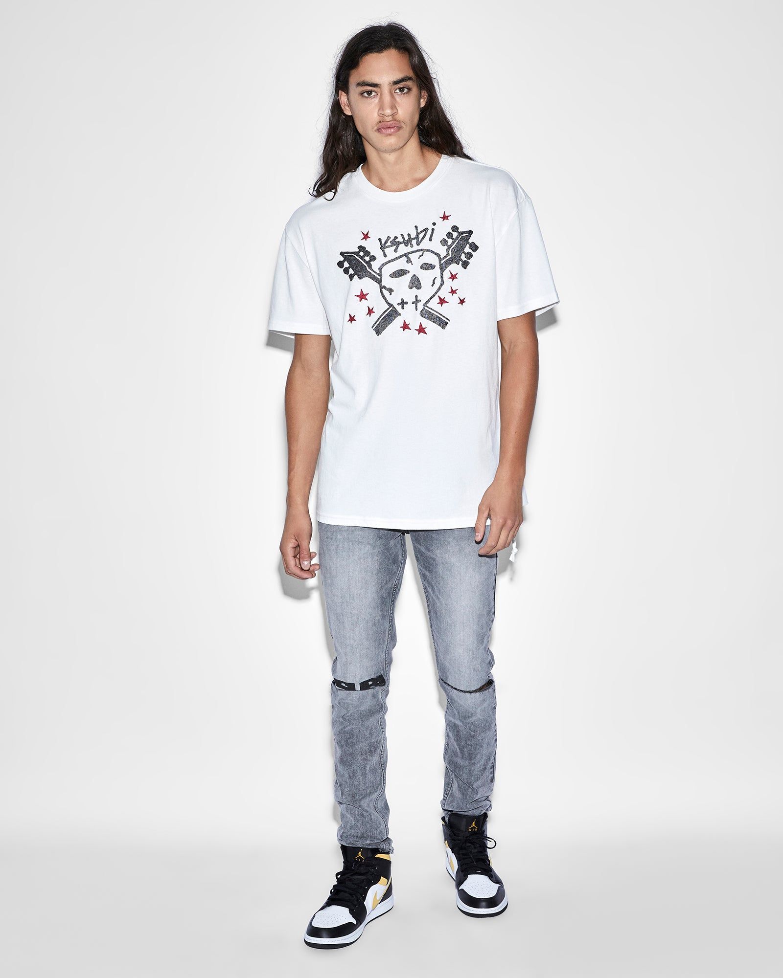 SKULL SEEING LINES SS TEE BONE sold by Ksubi product image thumbnail 2