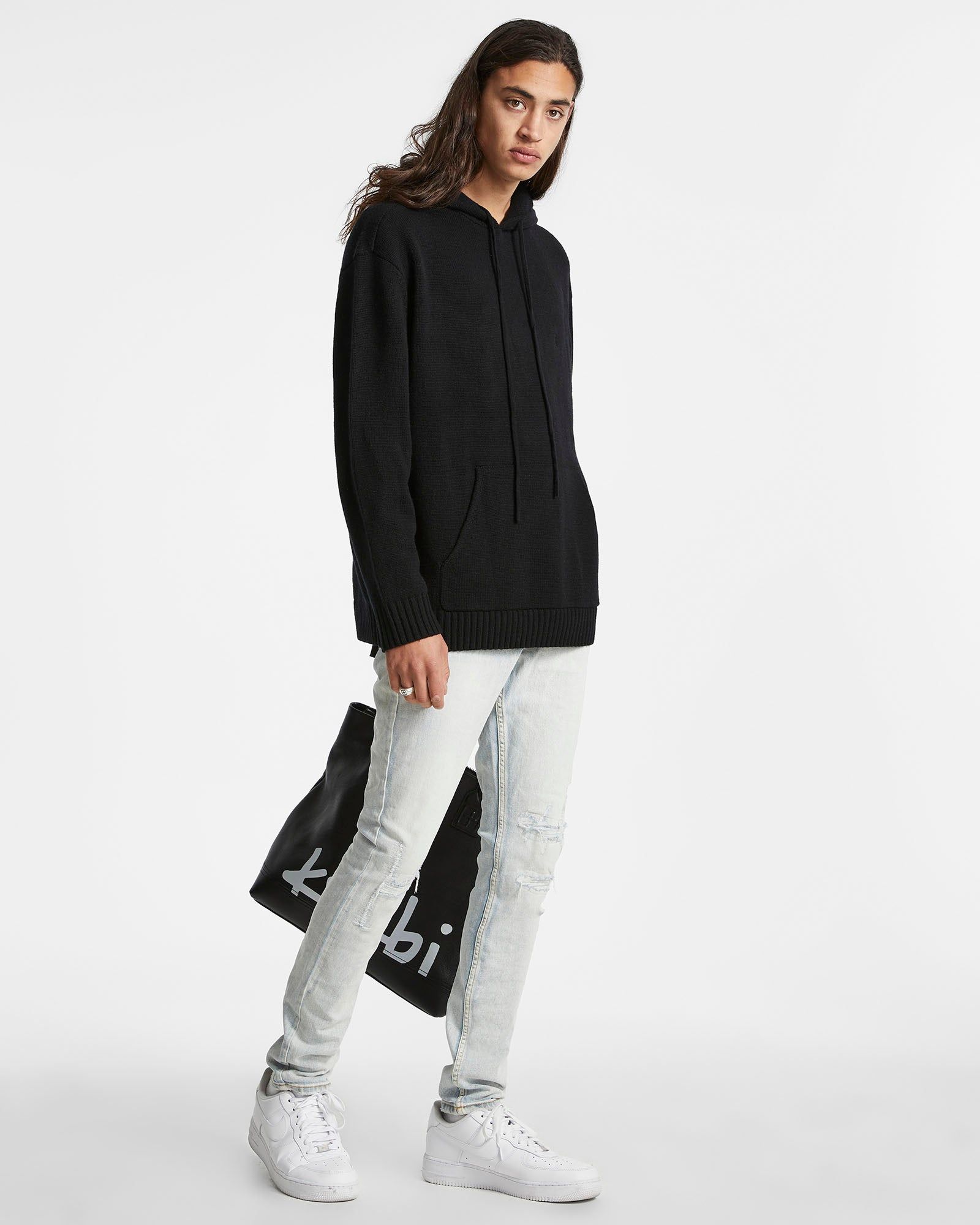 CROSS DOLLAR KNIT HOODIE BLACK sold by Ksubi product image thumbnail 6