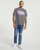 DERANGED KASH SS TEE CHARCOAL sold by Ksubi