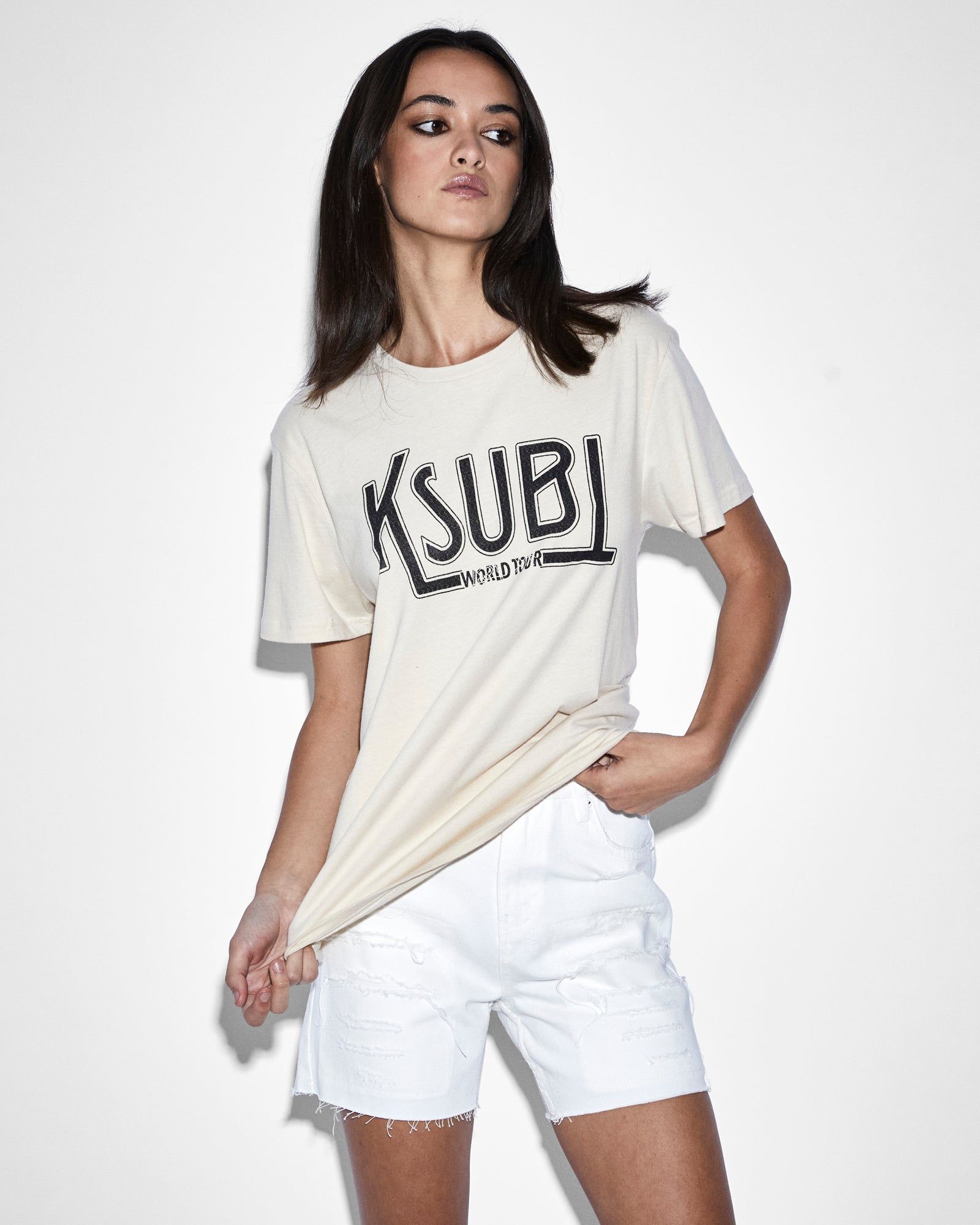 ENCORE KLASSIC SS TEE ECRU sold by Ksubi product image thumbnail 6