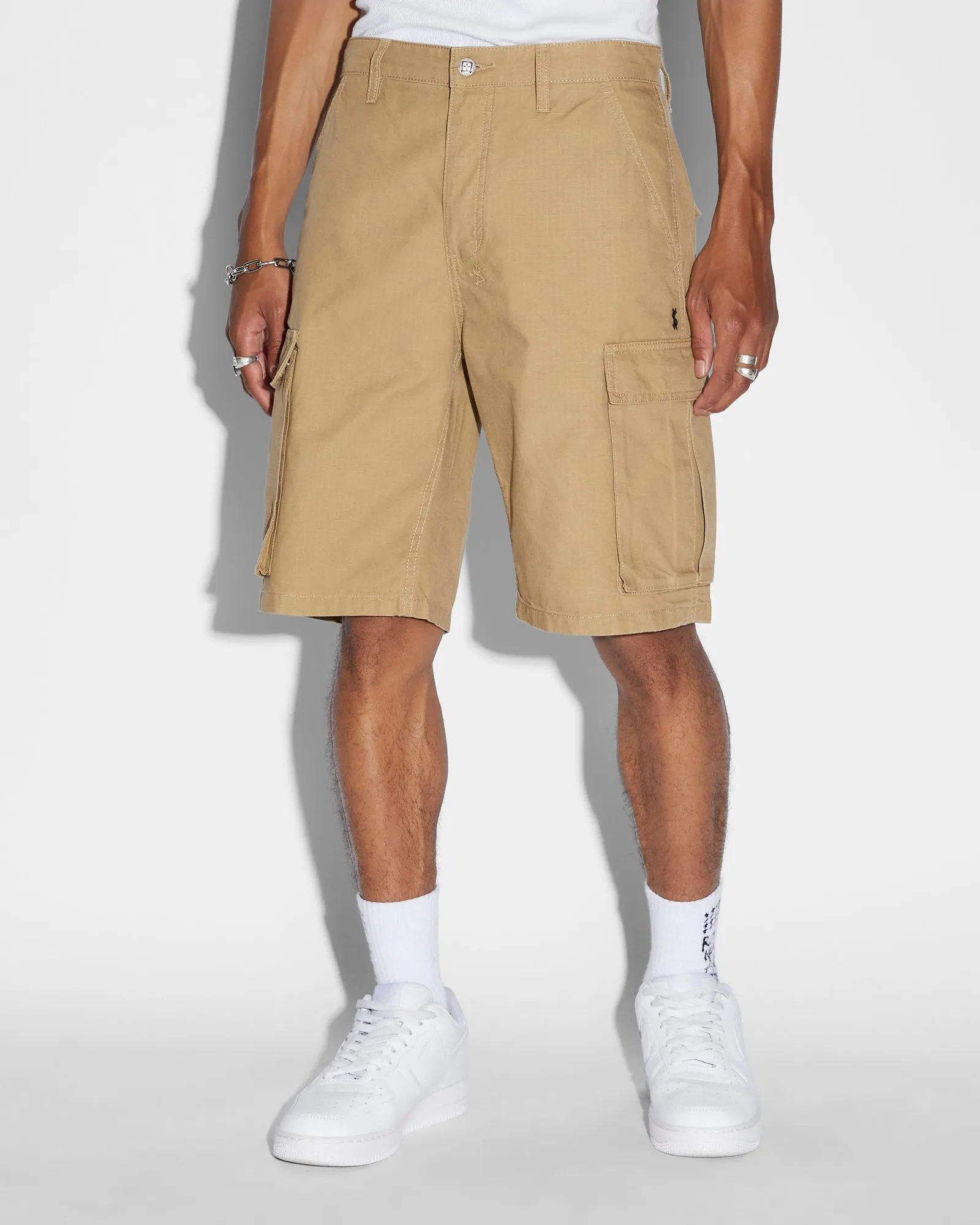 FUGITIVE CARGO SHORT DARK TAN sold by Ksubi
