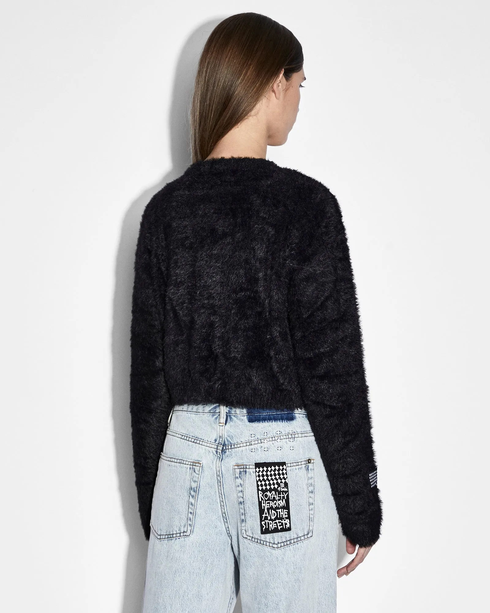 CROPPED SWEATER BLACK sold by Ksubi product image thumbnail 3