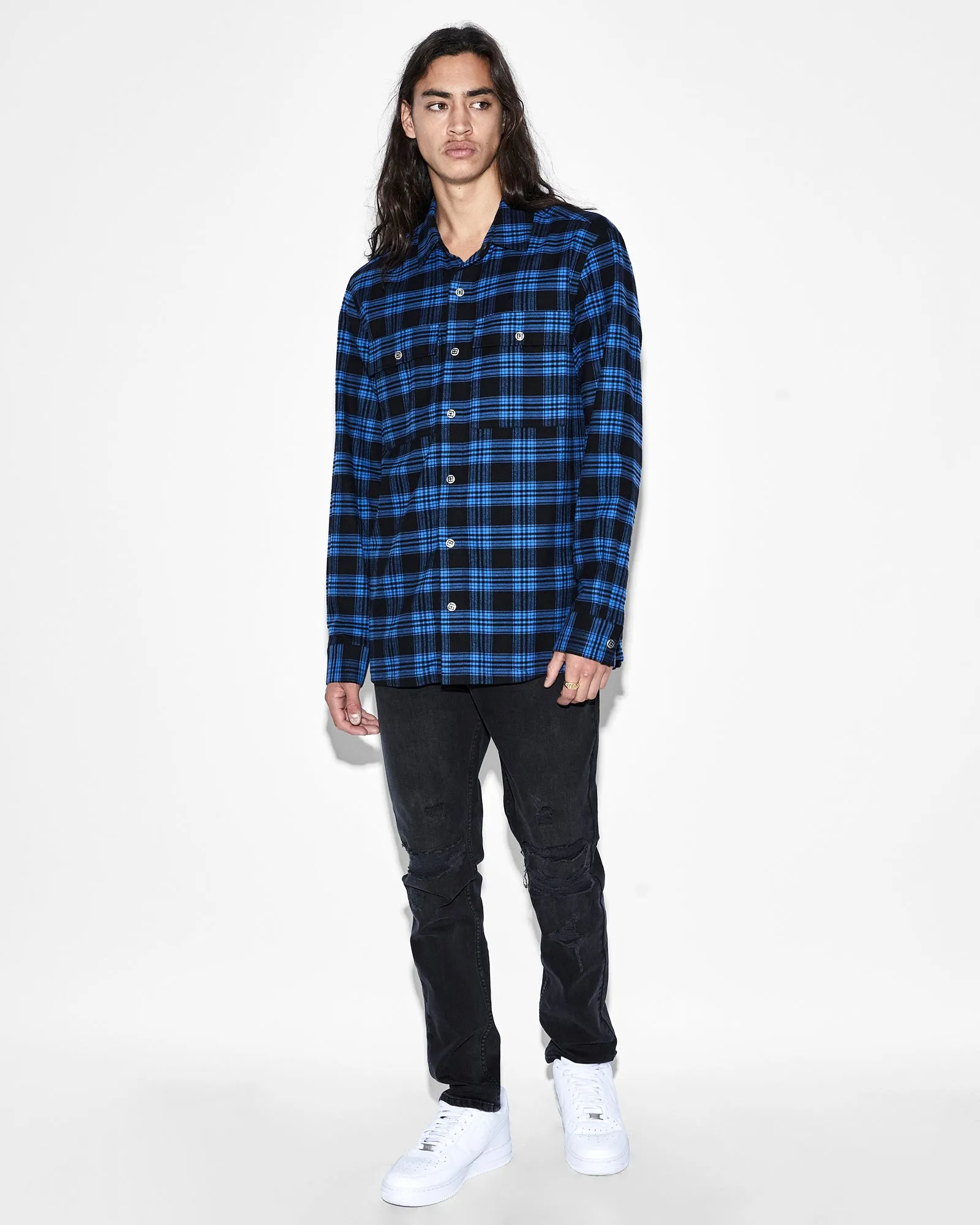 PARADOX LS SHIRT BLUE sold by Ksubi product image thumbnail 3