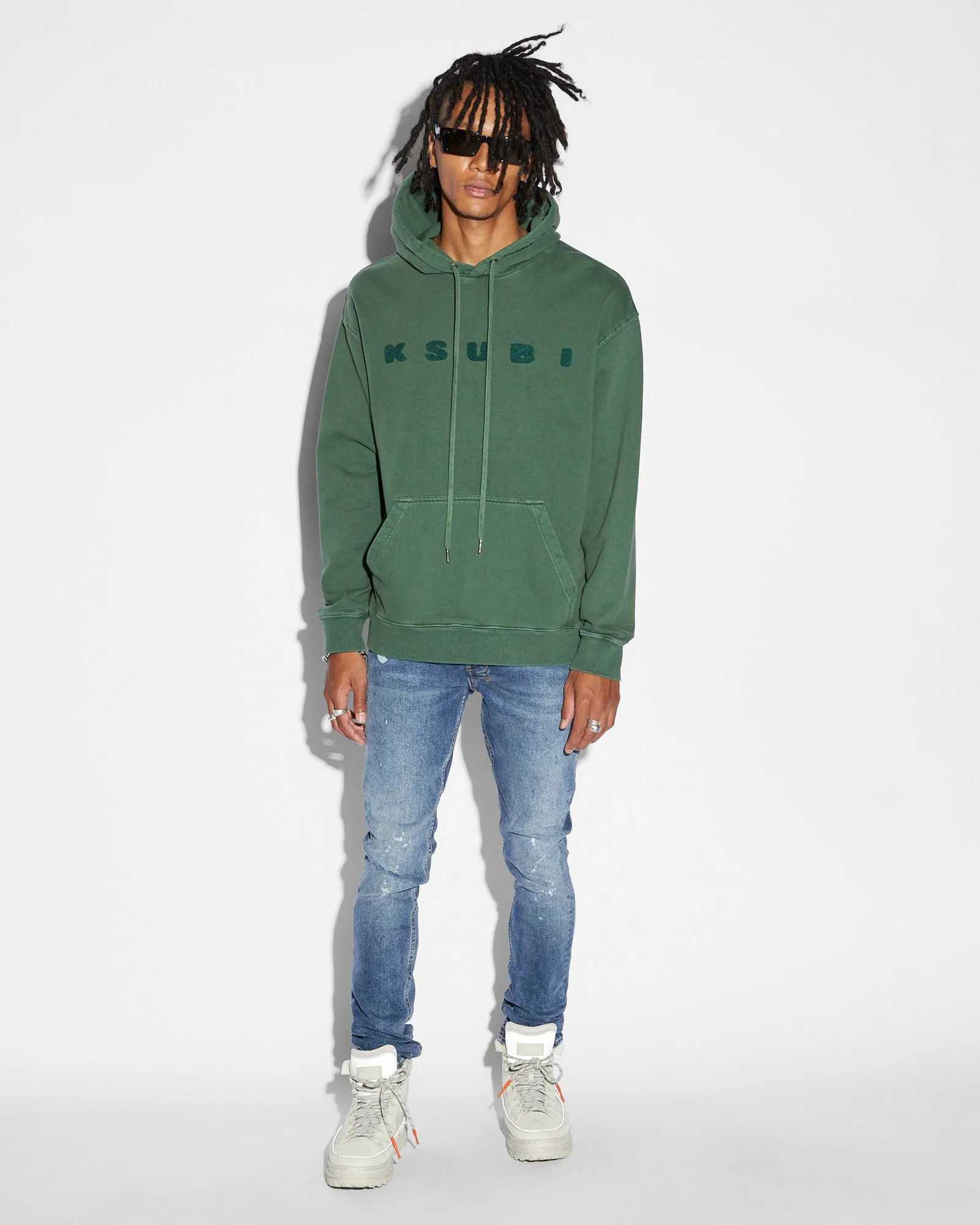 BLOCKED BIGGIE HOODIE EMERALD sold by Ksubi product image thumbnail 3