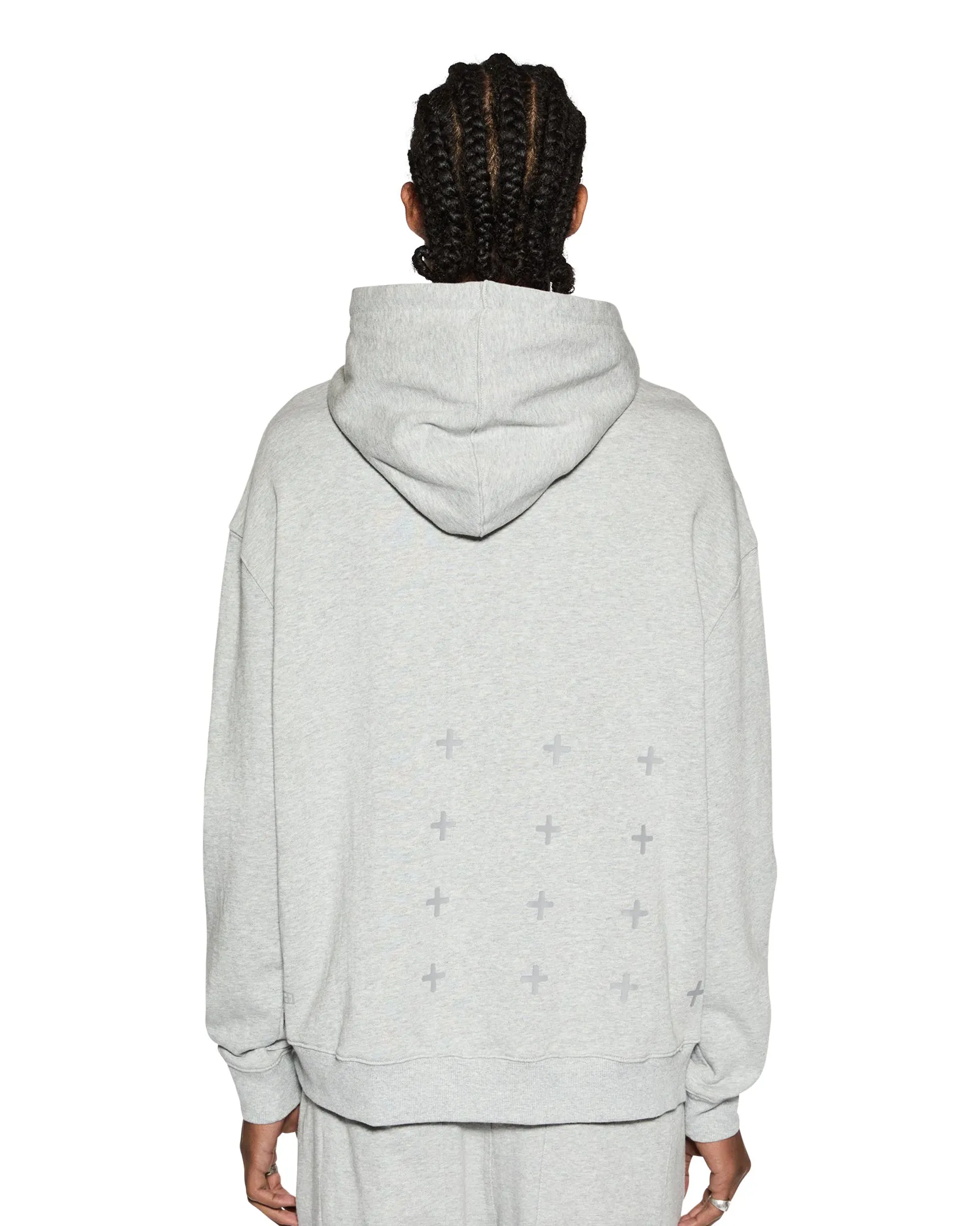 4 X 4 BIGGIE HOODIE GREY MARLE sold by Ksubi product image thumbnail 2