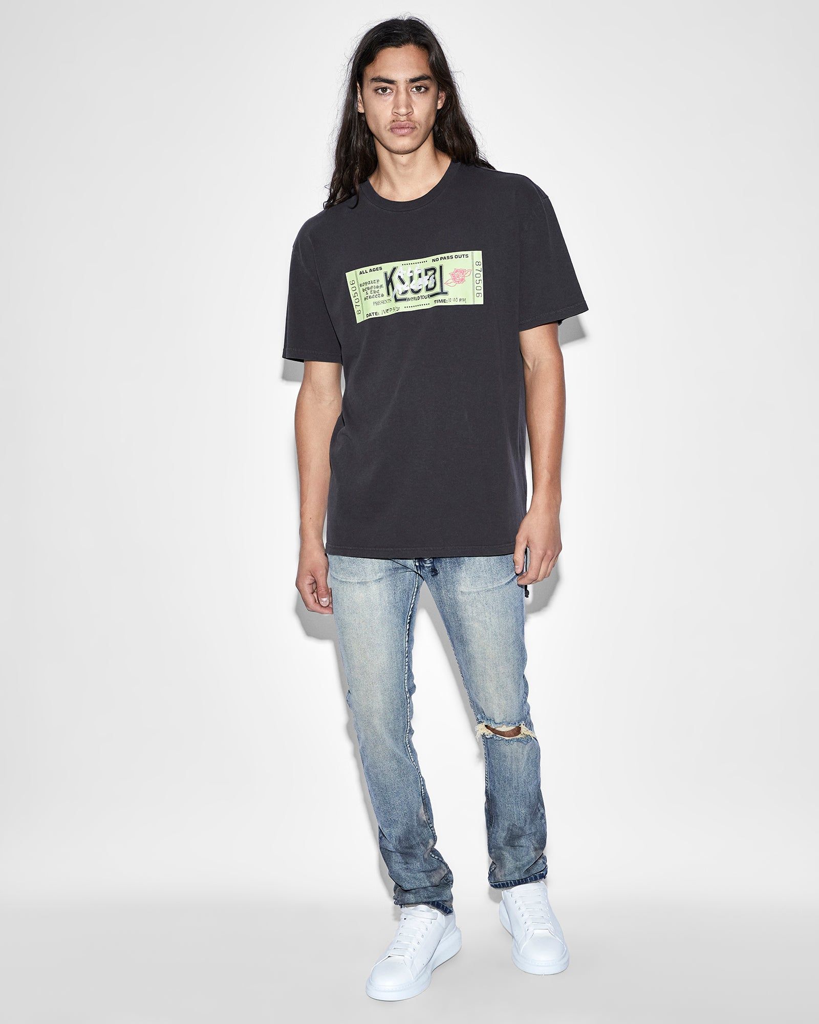 TICKET BIGGIE SS TEE FADED BLACK sold by Ksubi product image thumbnail 3