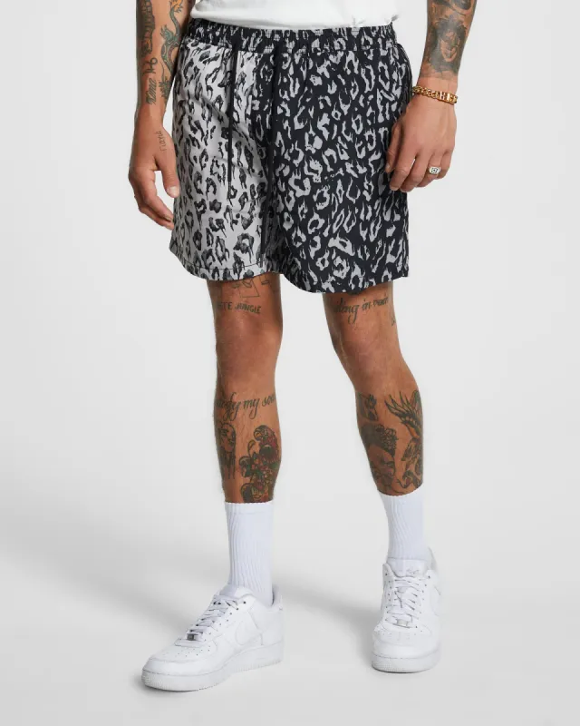 FIRE BOARDSHORT 2 TONE BLACK sold by Ksubi