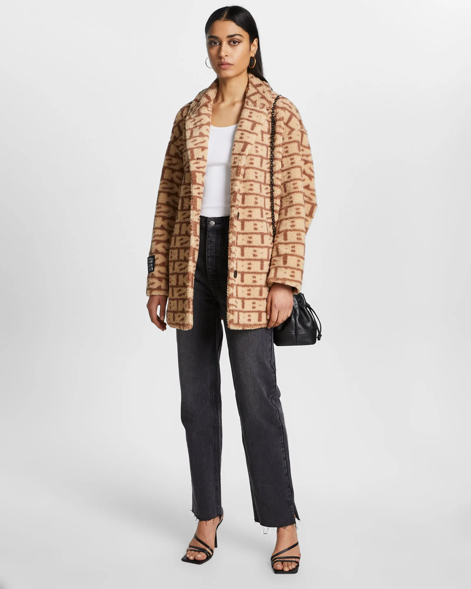KAMILLE COAT SIGNS JACQUARD sold by Ksubi product image thumbnail 4