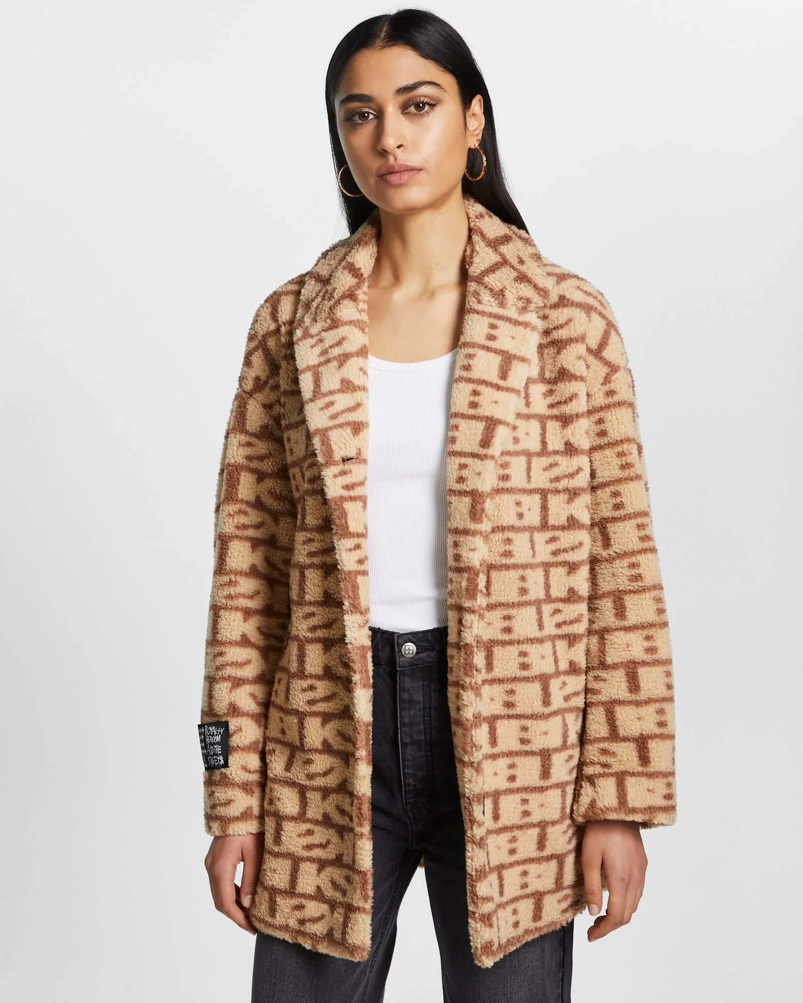 KAMILLE COAT SIGNS JACQUARD sold by Ksubi