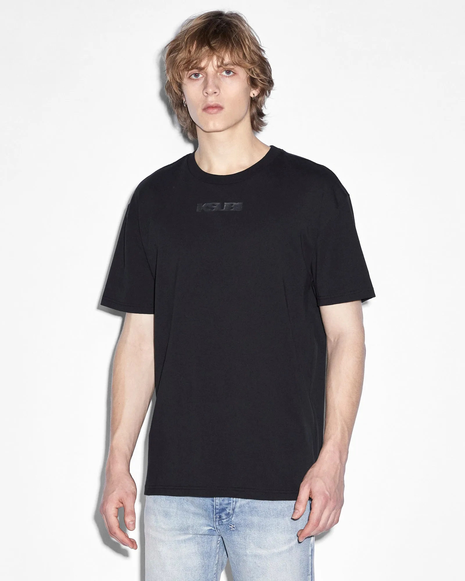 STEALTH BIGGIE SS TEE JET BLACK sold by Ksubi