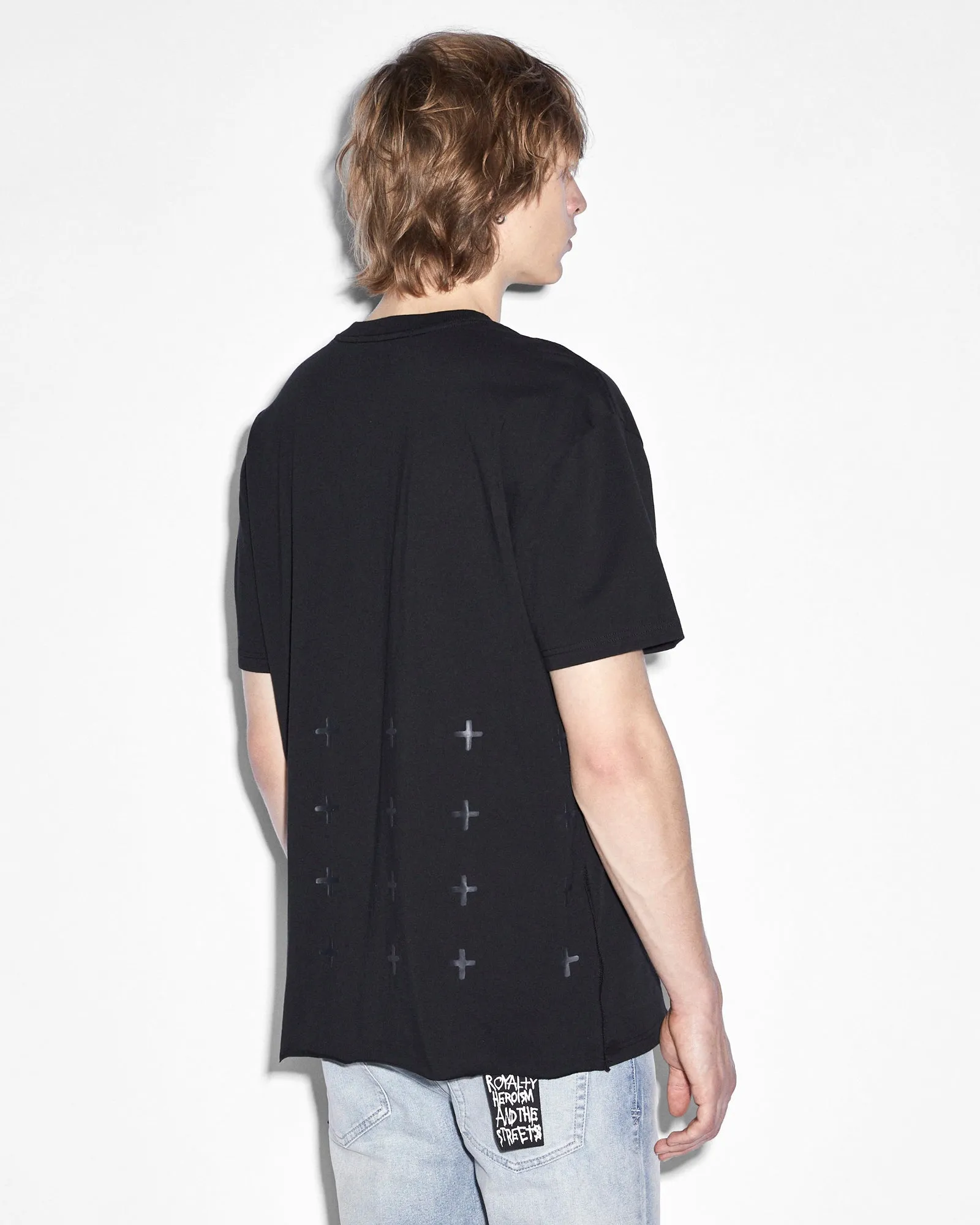 STEALTH BIGGIE SS TEE JET BLACK sold by Ksubi product image thumbnail 3