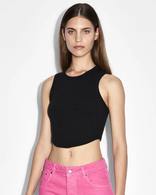 SYNDICATE TANK BLACK sold by Ksubi