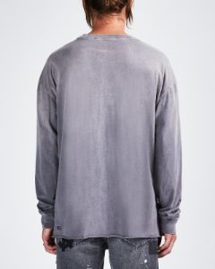 FADED LS TEE WASHED GREY sold by Ksubi