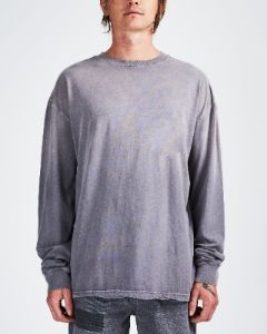 FADED LS TEE WASHED GREY sold by Ksubi
