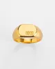 18K DRIPPS BOX CROSS SIGNET RING sold by Ksubi
