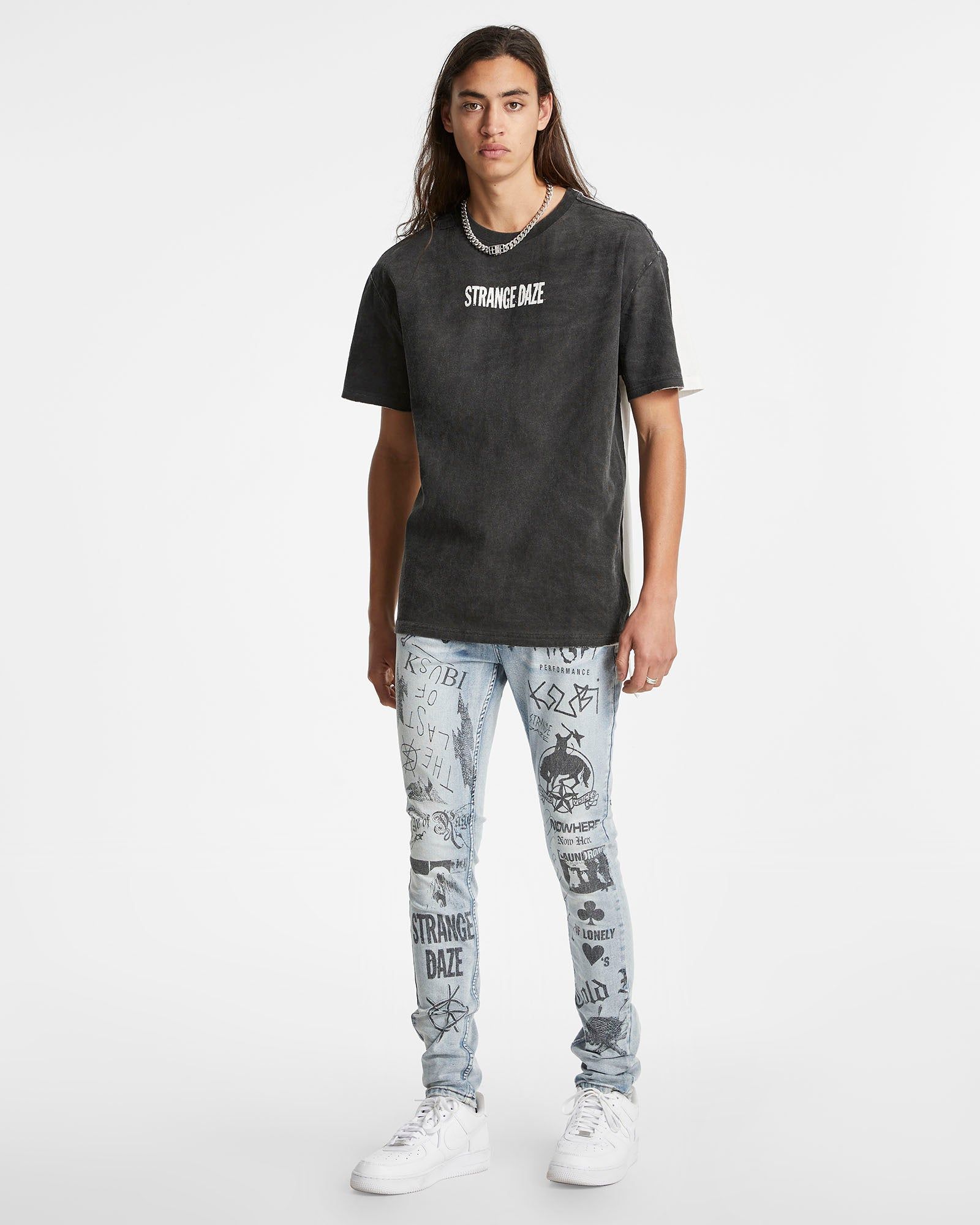 STRANGE DAZE SMASH BIGGIE SS TEE BLACK sold by Ksubi product image thumbnail 3