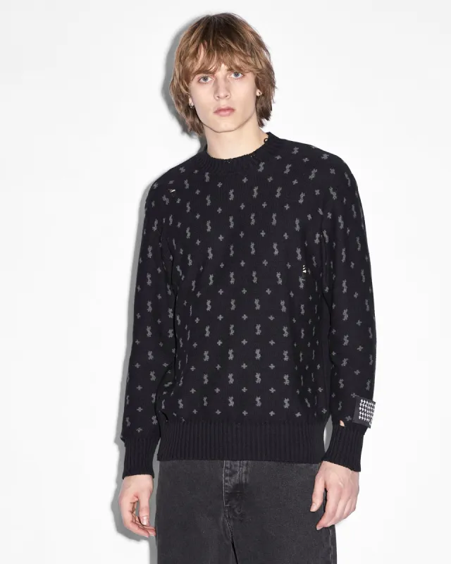 ALLSTAR KNIT CREW BLACK sold by Ksubi