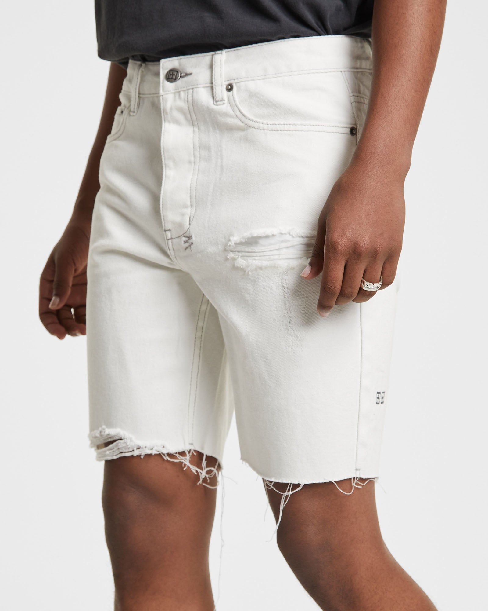CHOPPER SHORT RETOX WHITE TRASHED sold by Ksubi product image thumbnail 5
