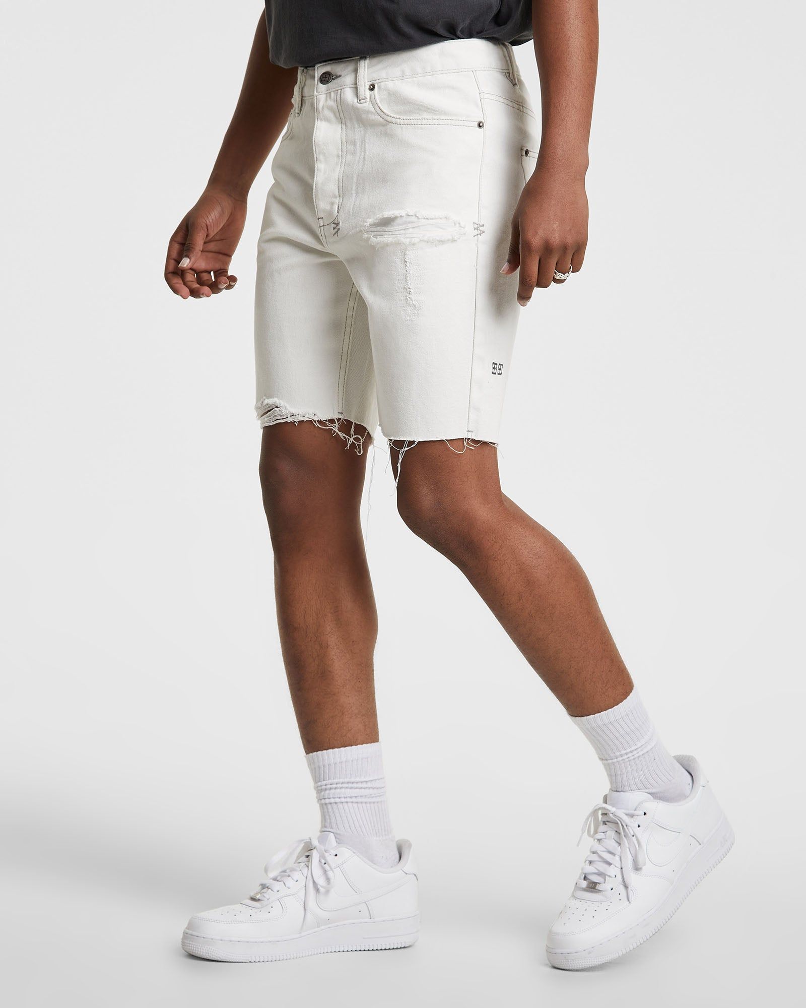CHOPPER SHORT RETOX WHITE TRASHED sold by Ksubi