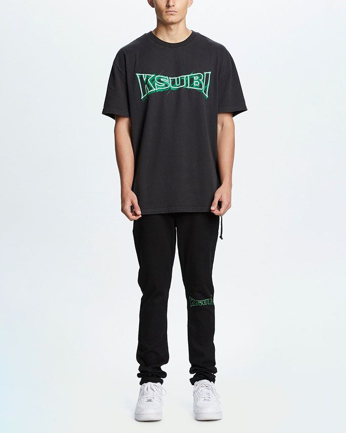 NEON KASH SS TEE JET BLACK sold by Ksubi product image thumbnail 3