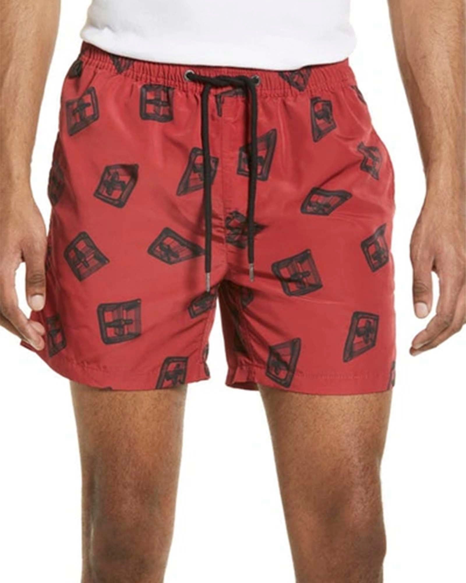 3D BOARDSHORT RED sold by Ksubi