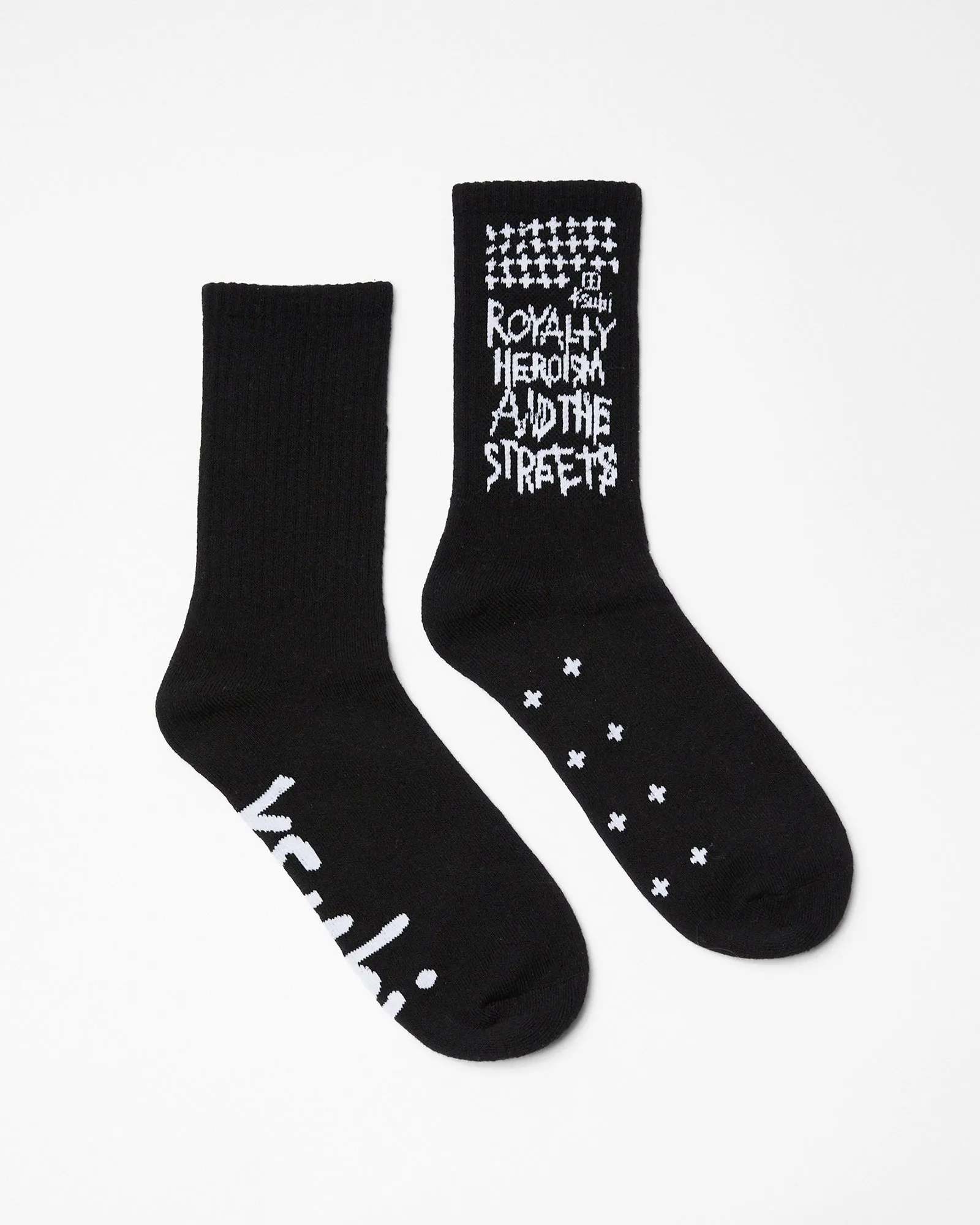 ROYALTY KSOCKS BLACK/WHITE sold by Ksubi