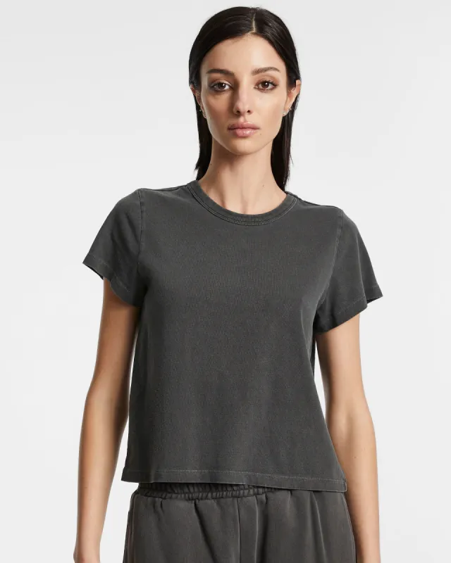 3 X 4 MINI SS TEE CHARCOAL sold by Ksubi