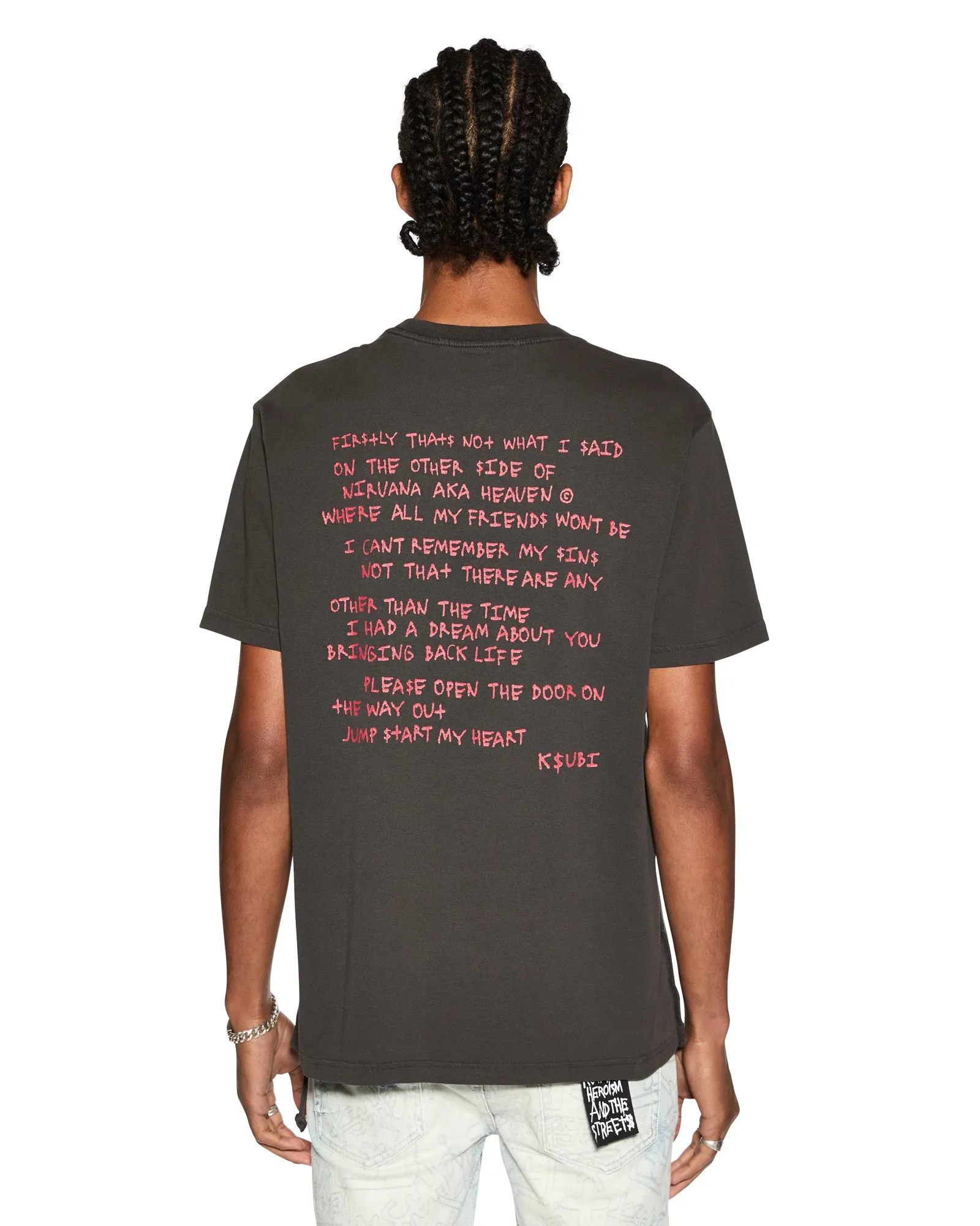 SABBATH KASH SS TEE FADED BLACK sold by Ksubi product image thumbnail 4