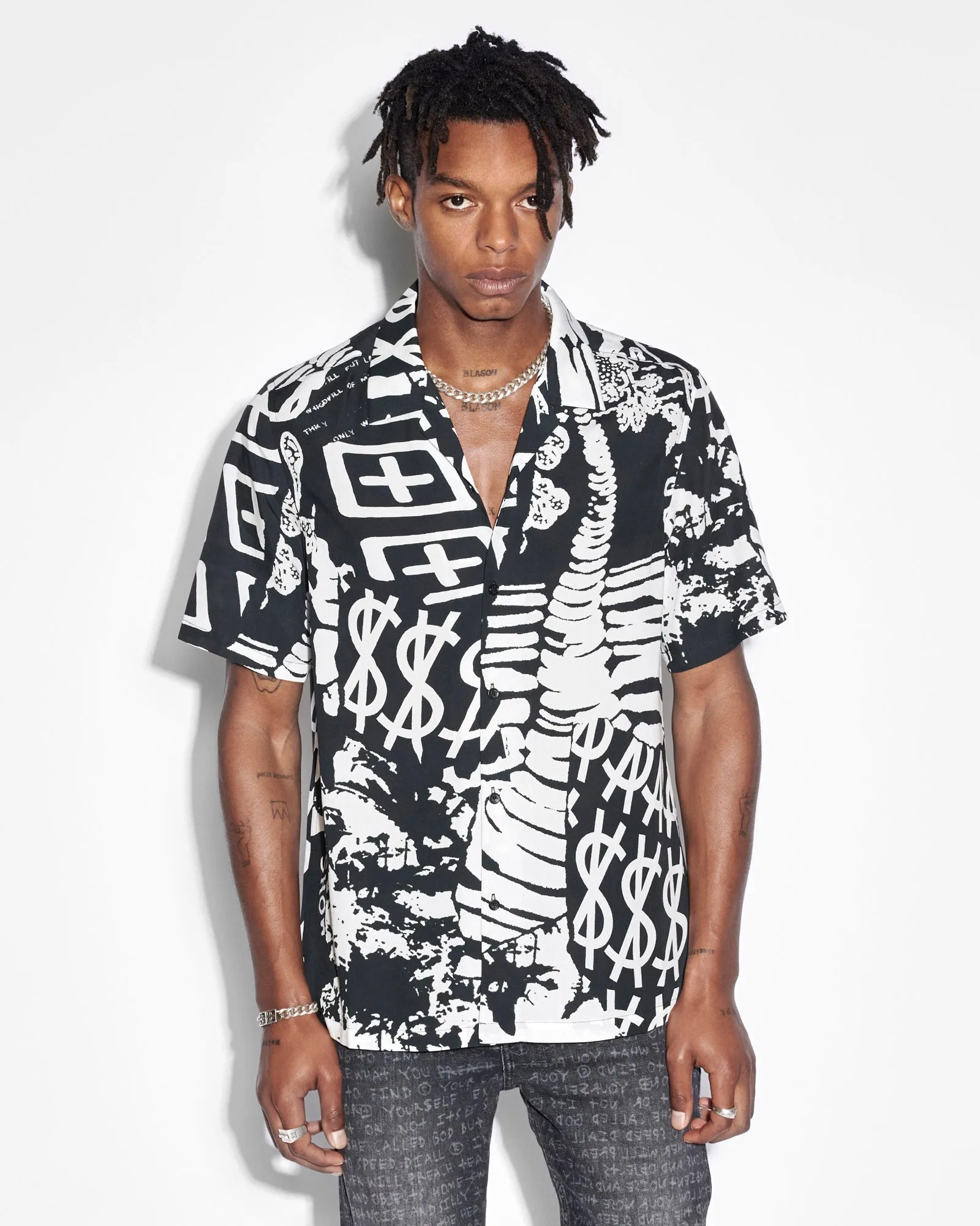 IKONIK RESORT SS SHIRT MULTI sold by Ksubi