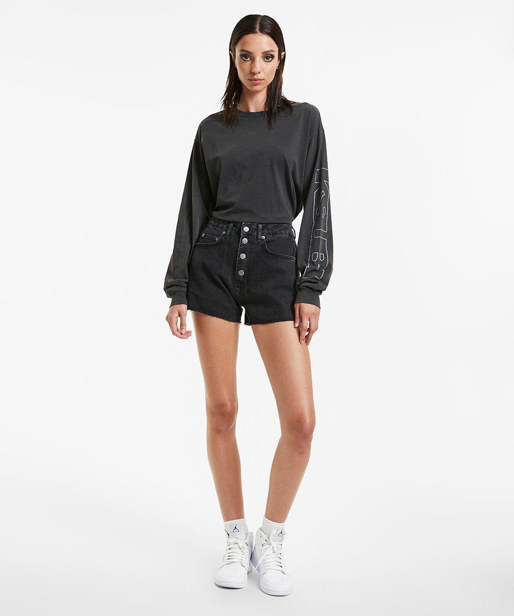 LAST RESORT LS TEE VINTAGE GREY sold by Ksubi product image thumbnail 4