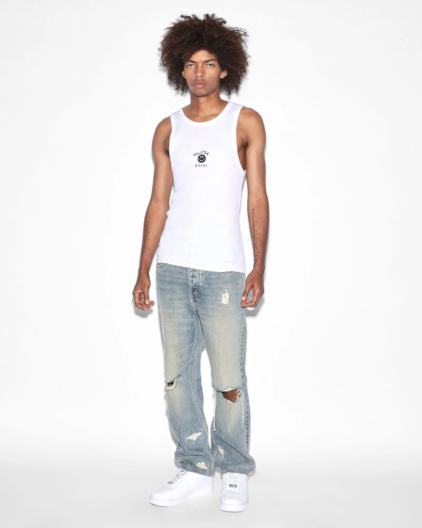 ZINE DEBUT SINGLET WHITE sold by Ksubi product image thumbnail 2