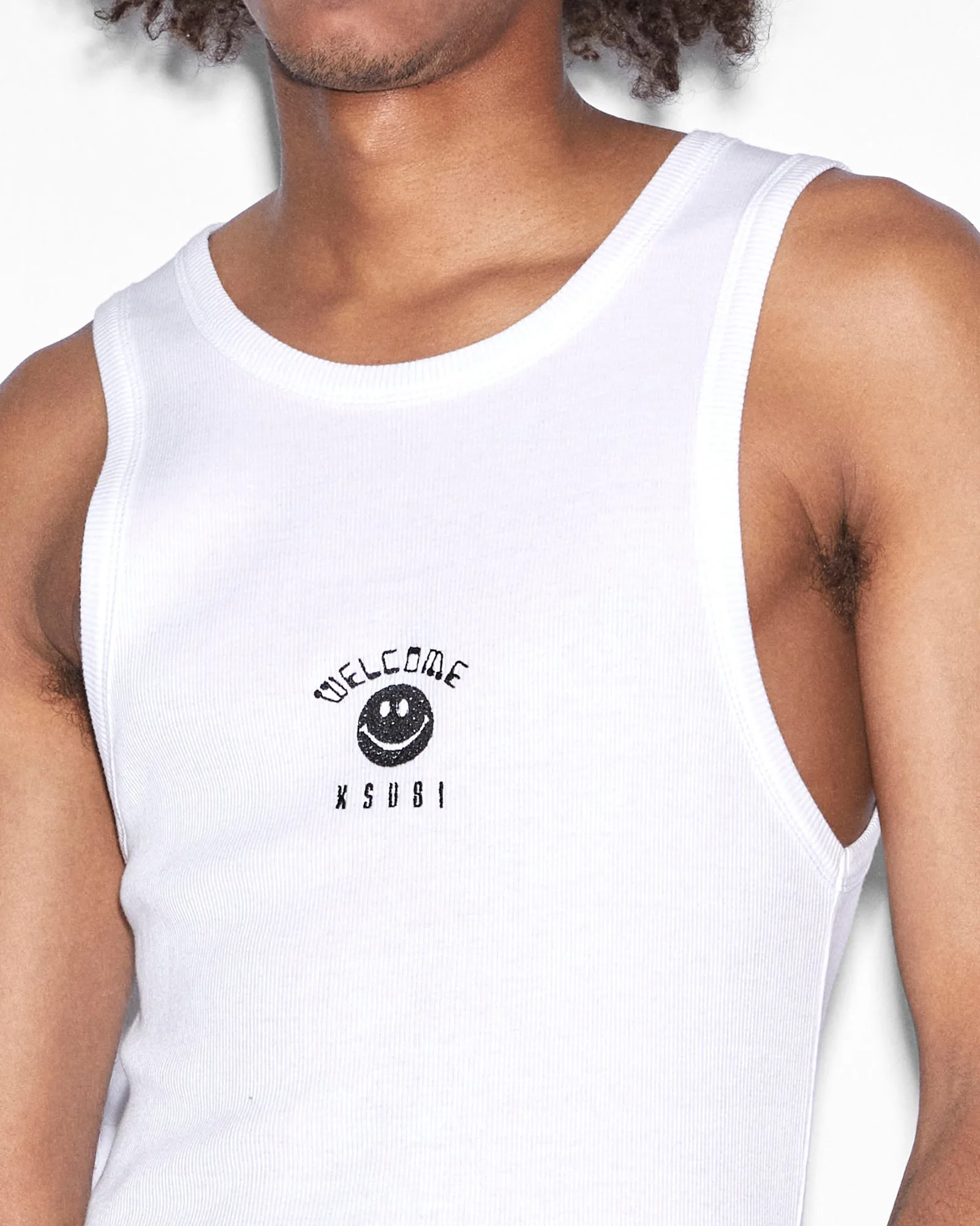 ZINE DEBUT SINGLET WHITE sold by Ksubi product image thumbnail 4